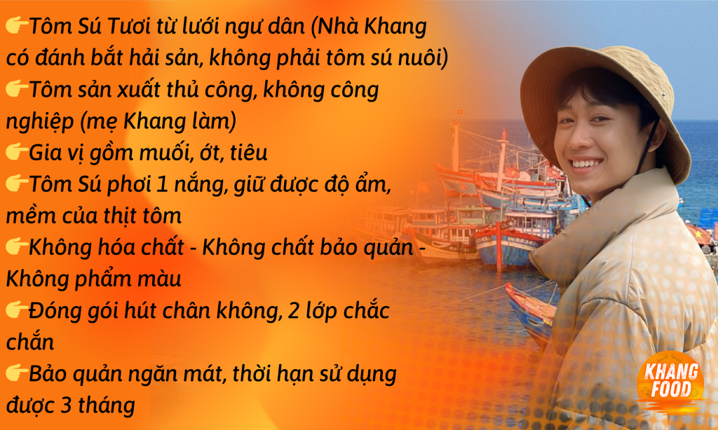 Tôm Sú 1 nắng Cà Mau Khang Food