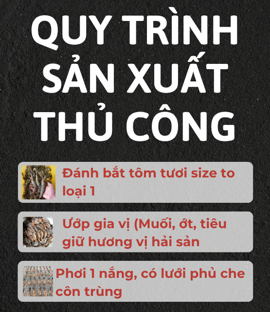 khang food Tôm Sú 1 nắng Cà Mau